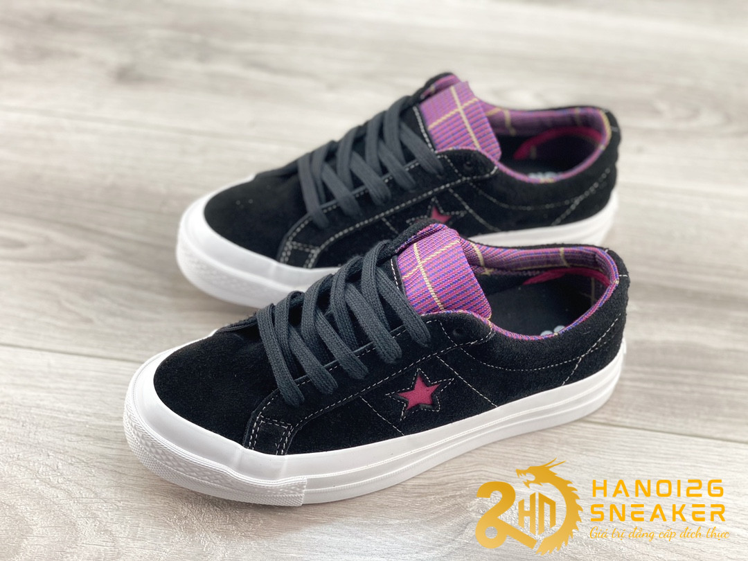 Giày Converse One Star Tropical Feet Black (1)