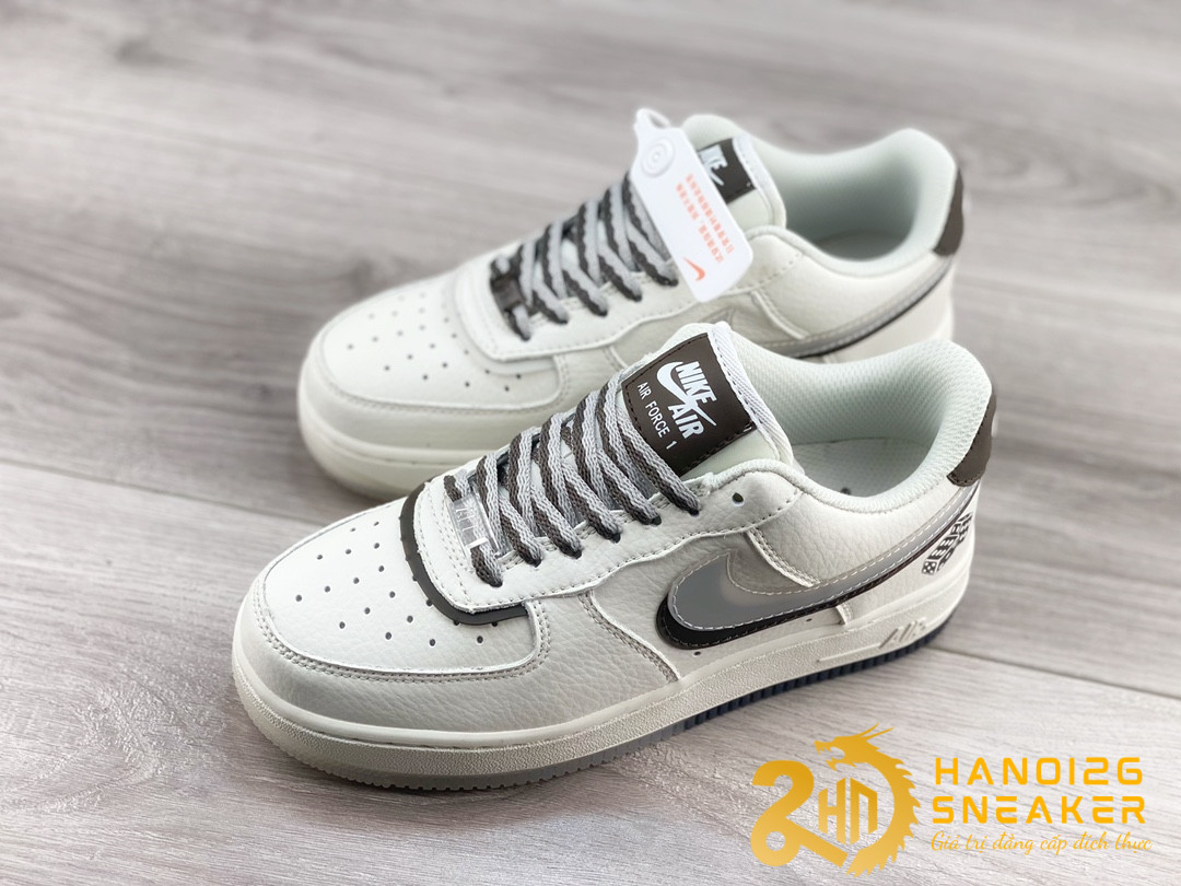 Giày Nike AF1 07 Dice God Cream Brown Grey (1)