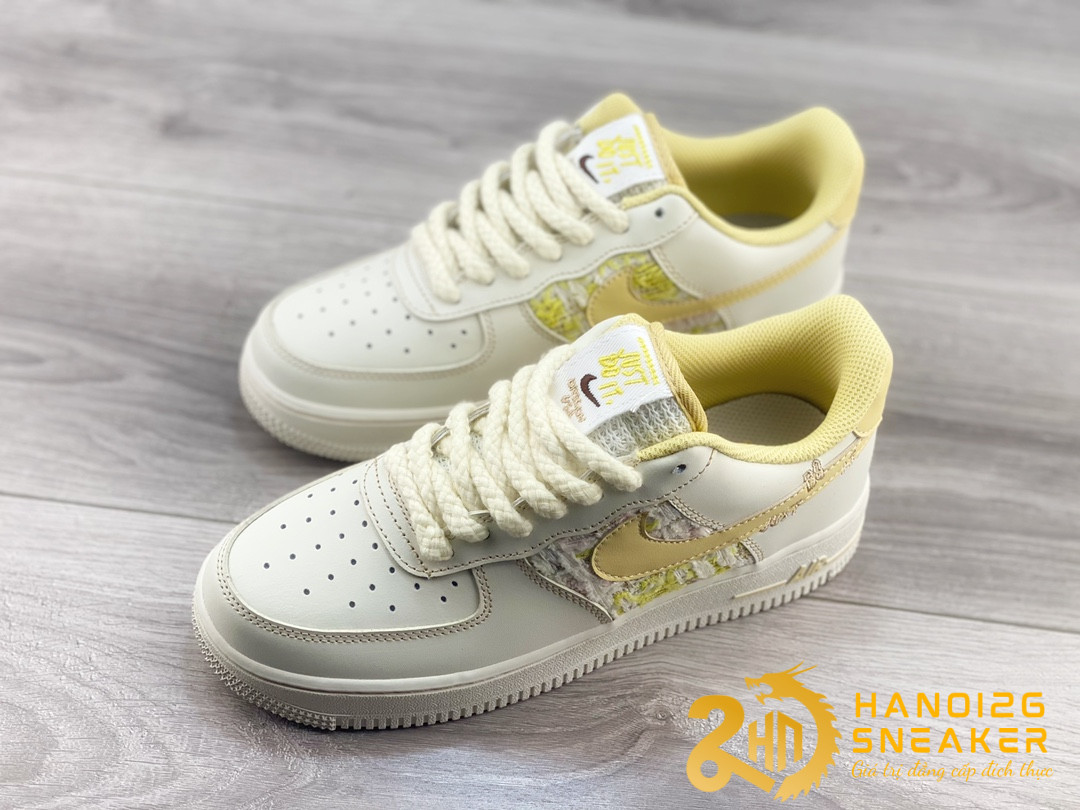 Giày Nike AF1 07 JUST DO IT Yellow (1)