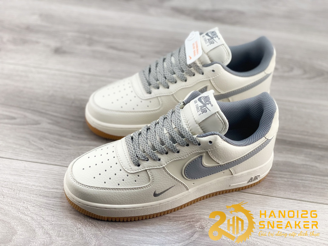 Giày Nike AF1 07 LX Low Grey Browm White (1)