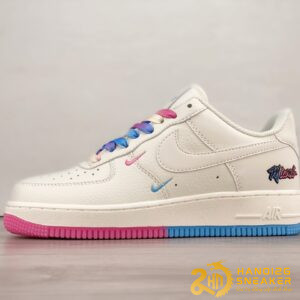 Giày Nike AF1 07 Sail Pink Blue Miami