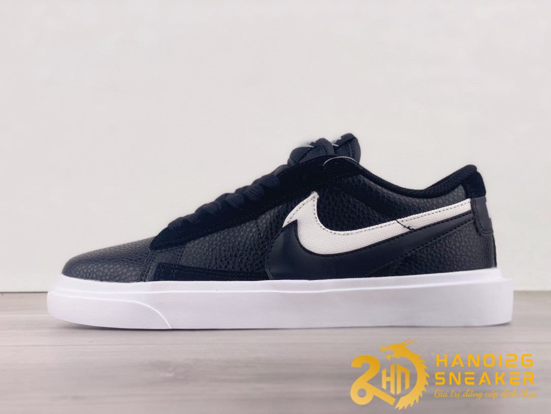 Giày Nike Blazer Low x Sacai Black White