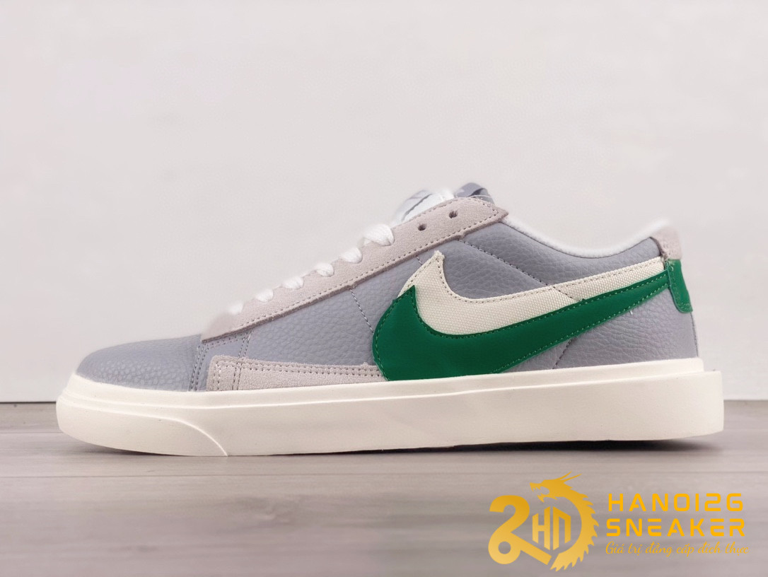 Giày Nike Blazer Low x Sacai Grey Green