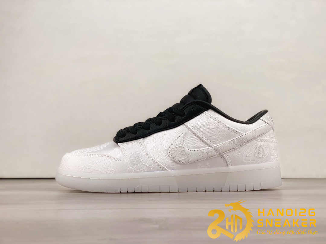 Giày Nike Dunk Low CLOT Fragment White