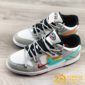 Giày Nike SB Dunk Low Multi Swoosh Gray (1)