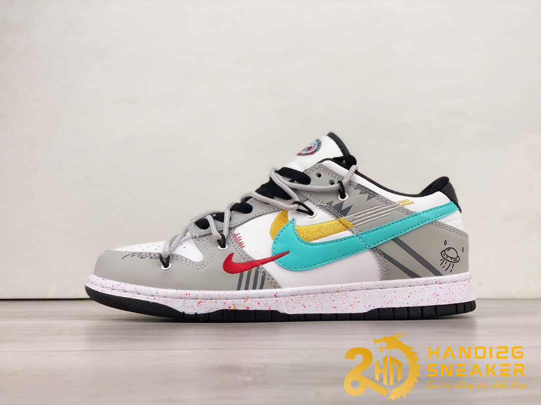 Giày Nike SB Dunk Low Multi-Swoosh Gray