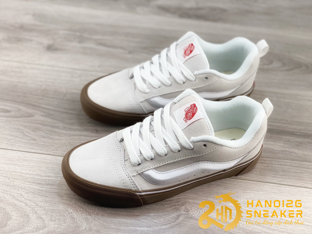 Giày Vans Gum Knu Skool VR3 White Brown (1)