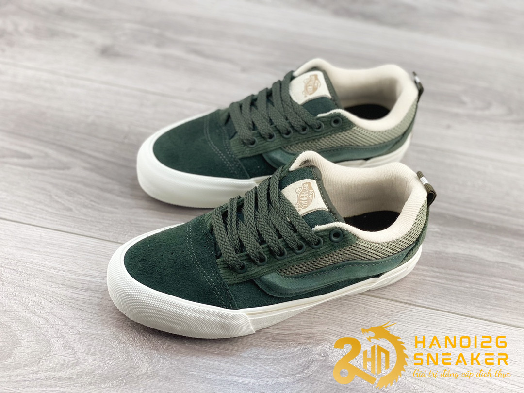 Giày Vans Knu Skool VR3 LX Green (1)