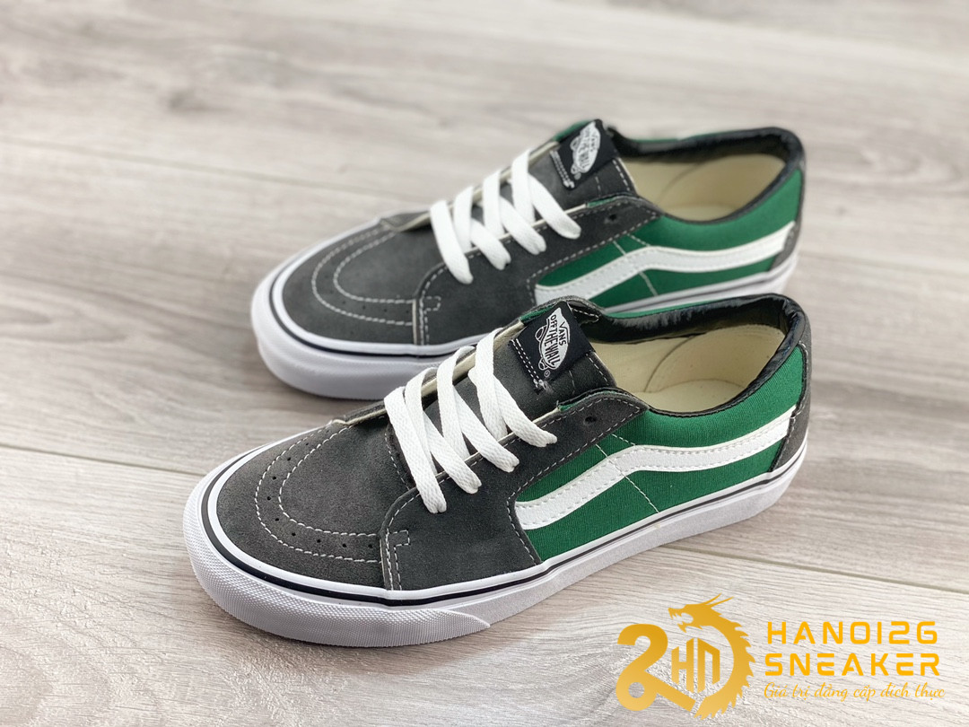 Giày Vans SK8 Low Trainers In Green (1)