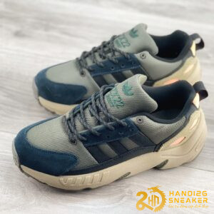 Giày Adidas ZX 22 Boost Olive Shadow Green Beam Orange (1)