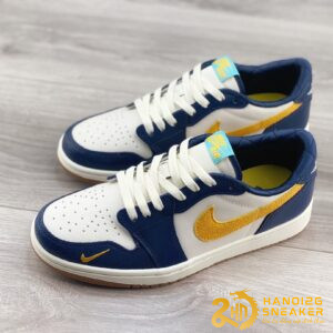 Giày Air Jordan 1 Mid Blue Chutney White (1)