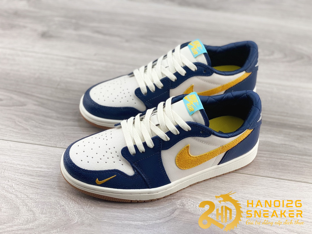 Giày Air Jordan 1 Mid Blue Chutney White (1)