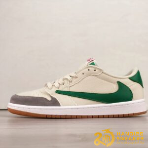 Giày Air Jordan 1 Travis Scott Fragment Pine Green