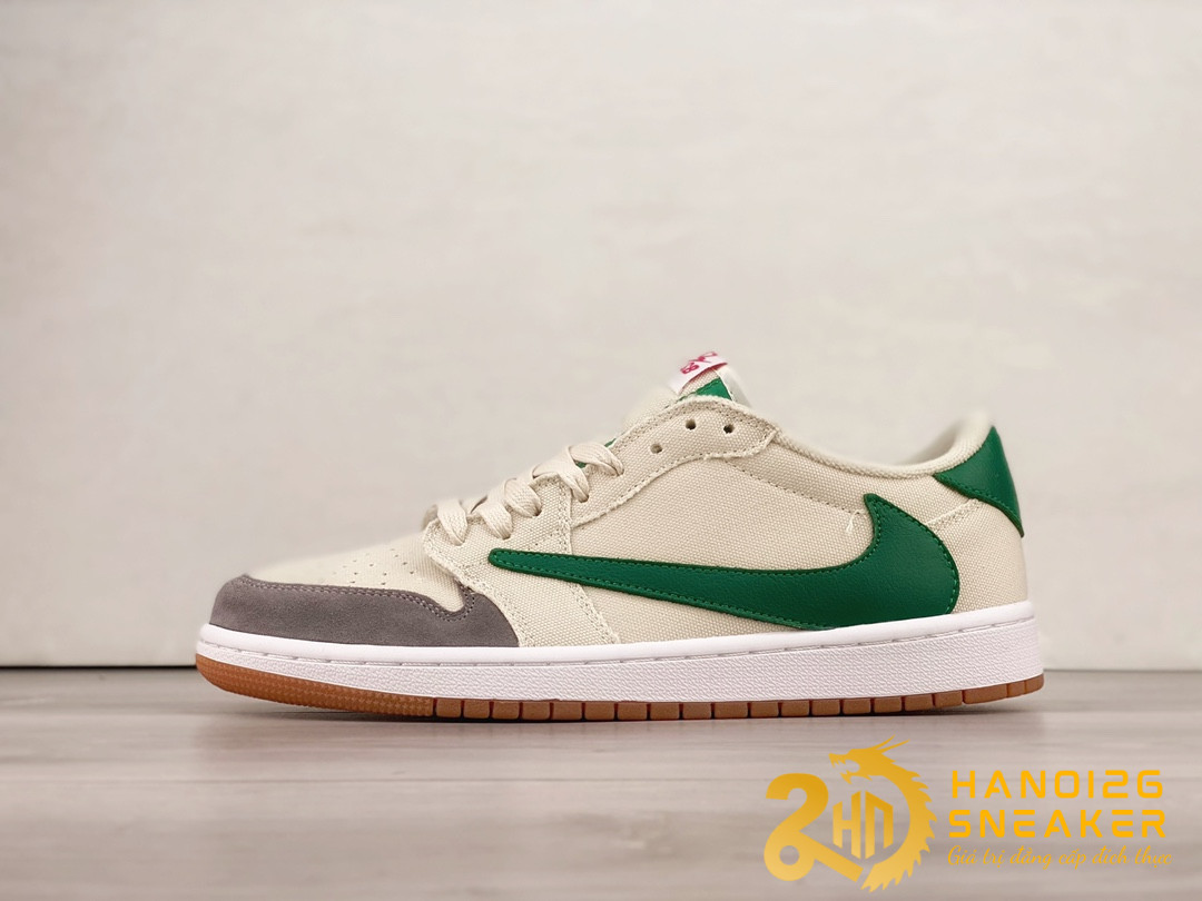 Giày Air Jordan 1 Travis Scott Fragment Pine Green