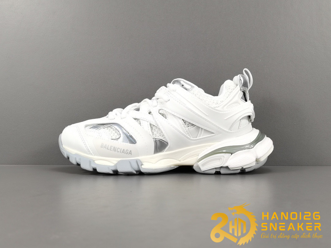 Giày Balenciaga Track Sneaker White & Silver Cực Chất