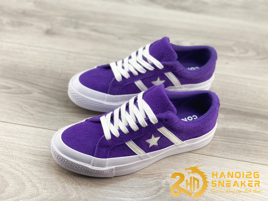 Giày Converse One Star Academy OX PURPLE WHITE (1)