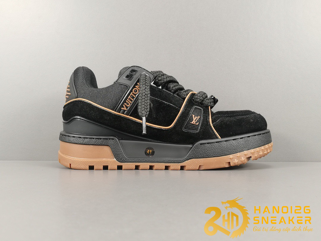 Giày Louis Vuitton Trainer Maxi Black Like Auth (2)