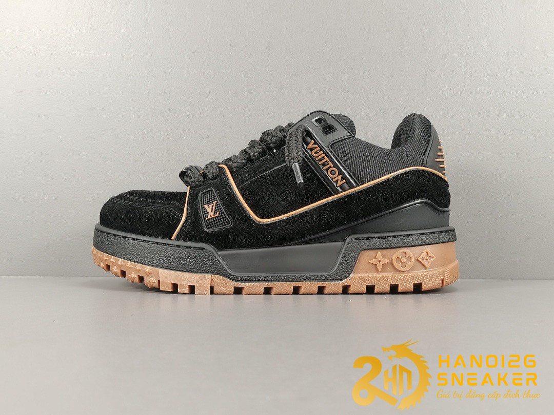 Giày Louis Vuitton Trainer Maxi Black Like Auth