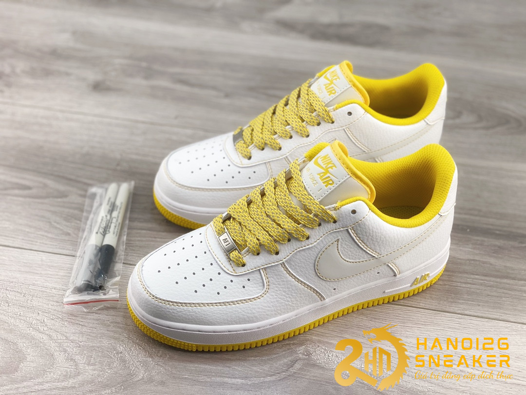 Giày Nike Air Force 1 07 Off White Yellow (1)