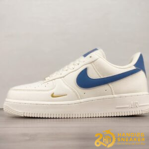 Giày Nike Air Force 1 Beige Blue Metallic Gold