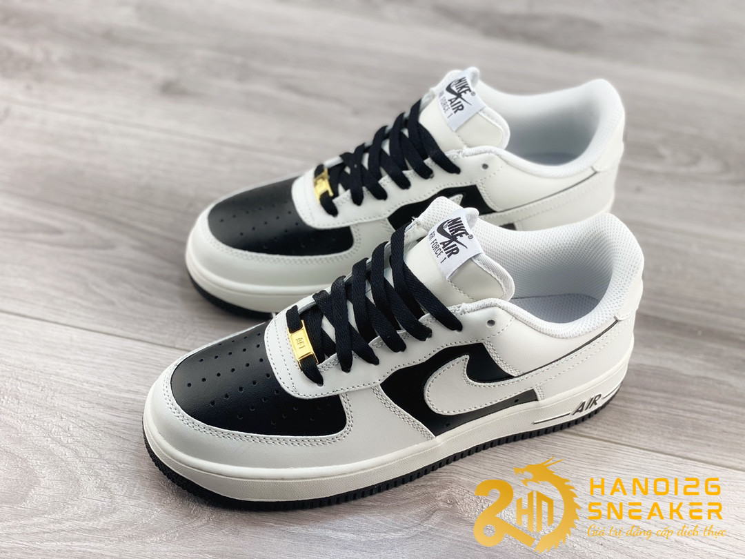 Giày Nike Air Force 1 By You Custom White Black (1)