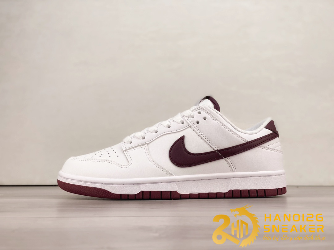 Giày Nike Dunk Low Retro White Night Maroon