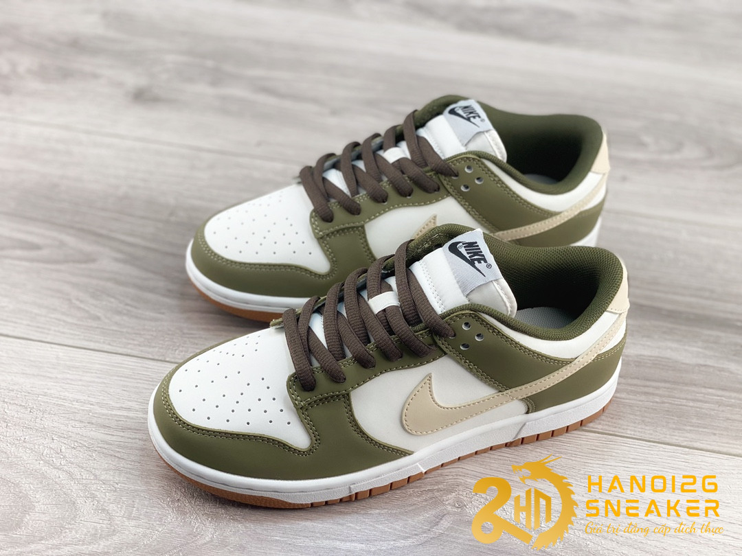 Giày Otomo Katsuhiro Dunk Low White Olive Green (1)