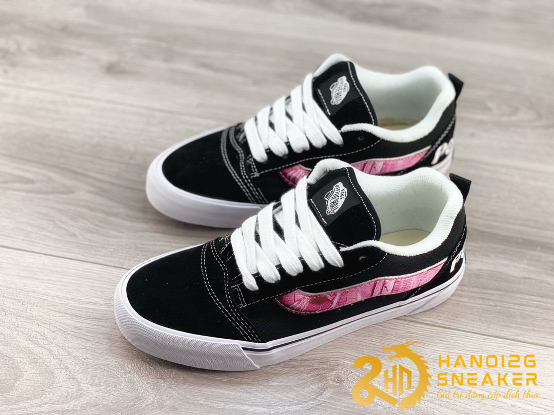 Giày Peaches X Vans Knu Skool Black Pink (7)