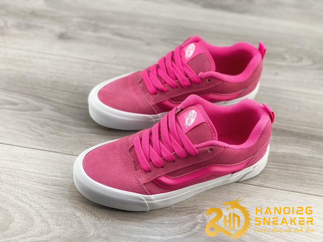 Giày Vans Knu Skool Nubuck Pink Glo (1)