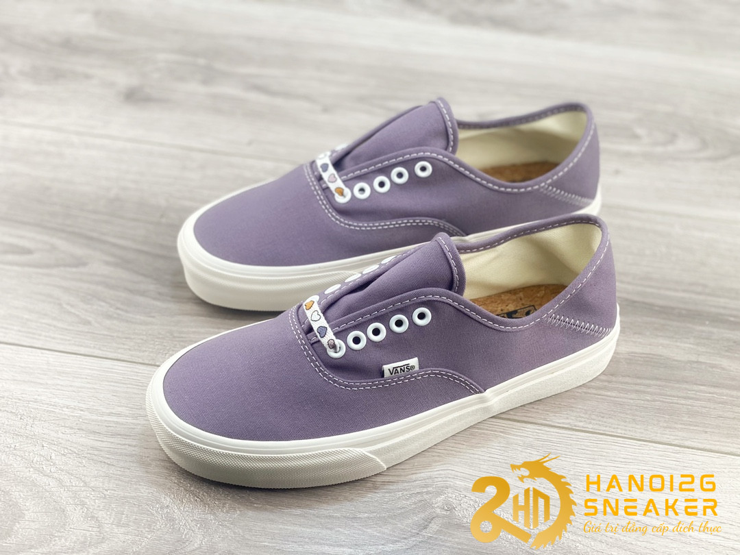 Giày Vans Unisex Authentic Purple White (1)