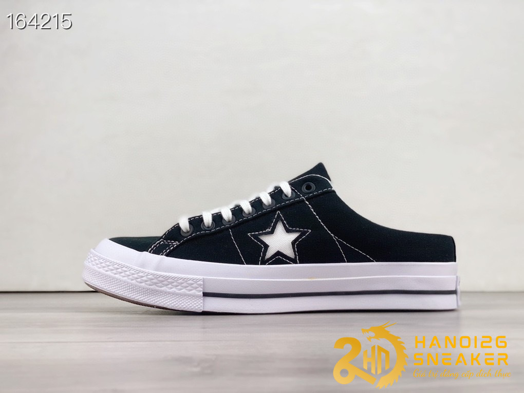 Giày Converse One Star Vintage Suede Black Low
