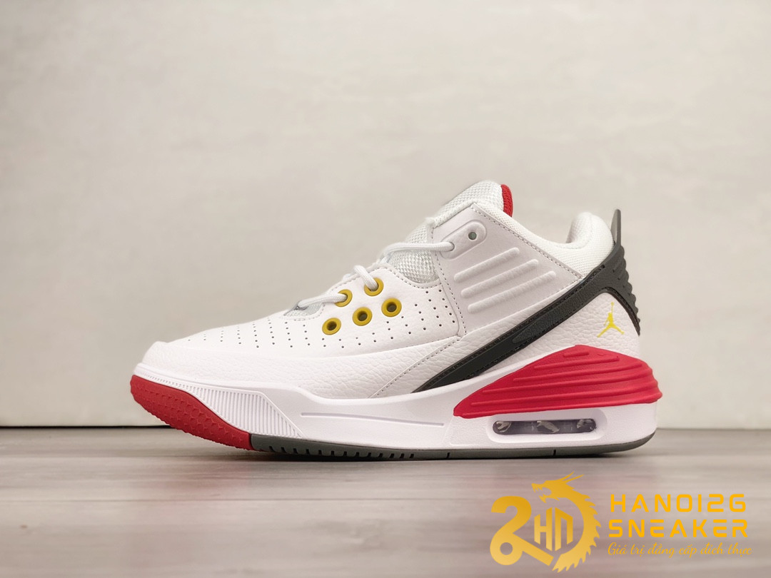 Giày Jordan Max Aura 5 White Black Red DZ4353-011