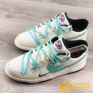 Giày Nike Dunk Low Three Hook Beige Green (8)