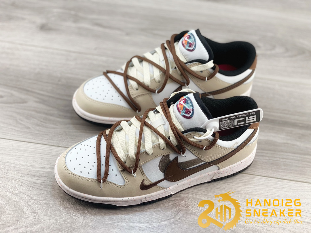 Giày Nike Dunk Low Three Hook Dynamic Brown (1)