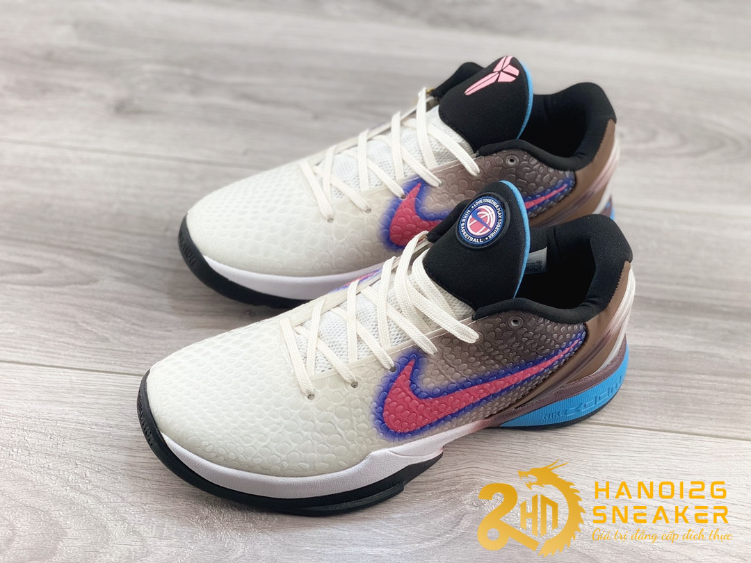 Giày Nike Kobe 6 Protro BHM Brown White Red (1)