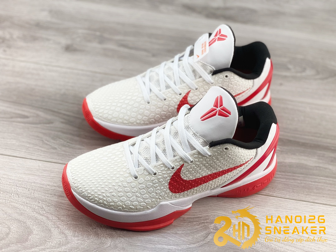 Giày Nike Kobe 6 Protro BHM White Red (1)