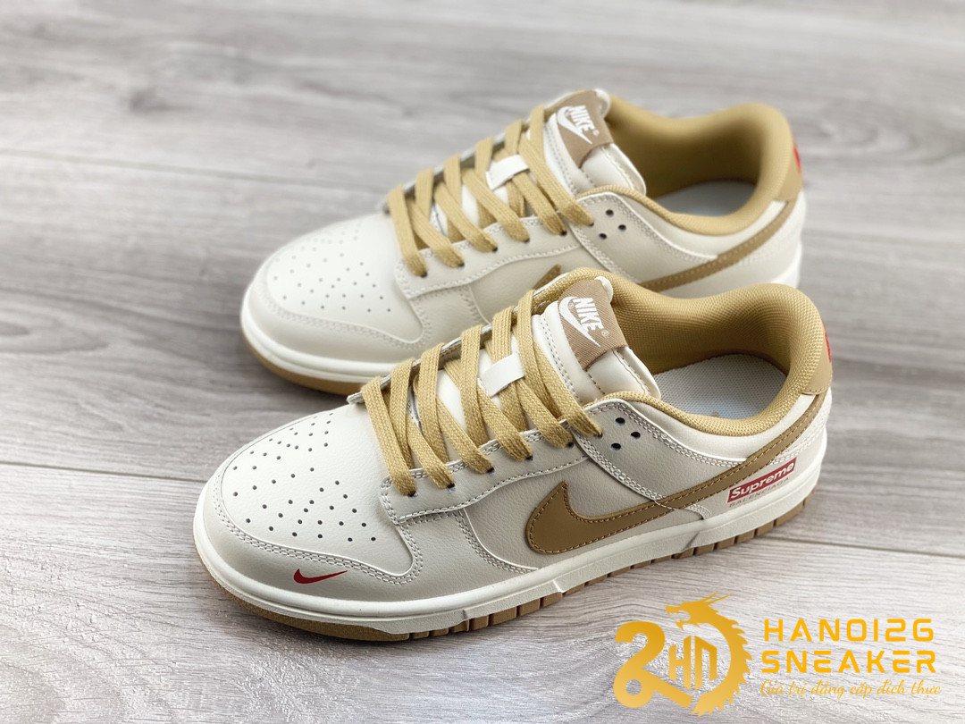 Giày Nike SB Dunk Low Supreme Beige Kaki (1)