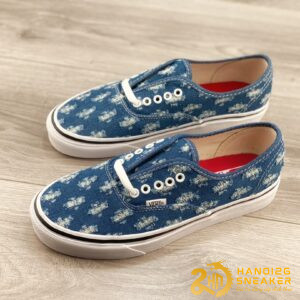 Giày Vans Authentic SUPREME Blue Hole Punch Denim (1)
