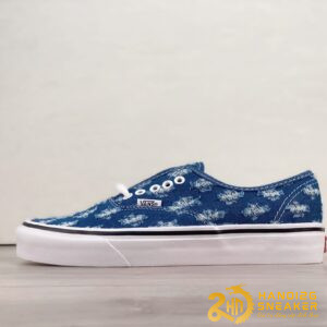 Giày Vans Authentic SUPREME Blue Hole Punch Denim