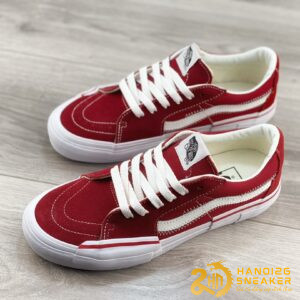 Giày Vans Sk8 Low Port Royale Red White (1)