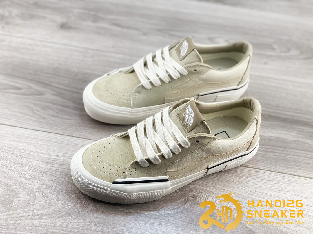 Giày Vans Sk8 Low Reconstru Beige White (1)