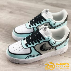Giày Nike Air Force 1 07 Blue Black Grey (1)