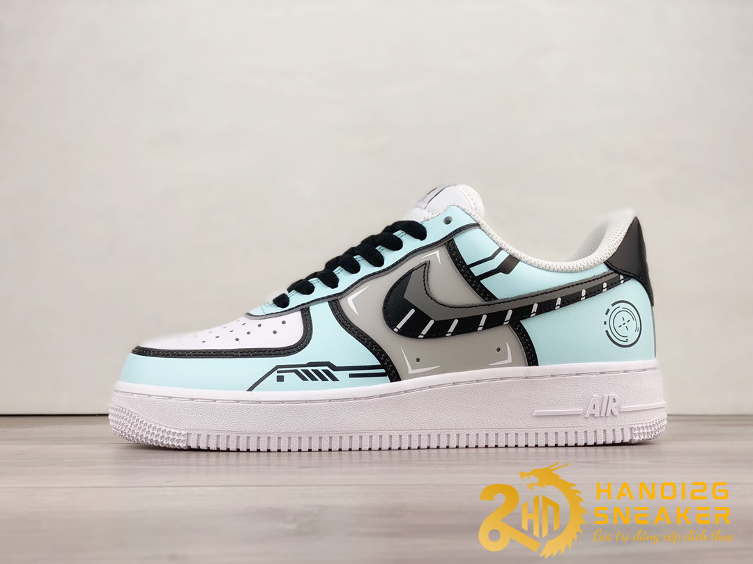 Giày Nike Air Force 1 07 Blue Black Grey