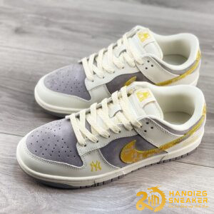 Giày Dunk Low MLB Off White Yellow Dark Grey (1)