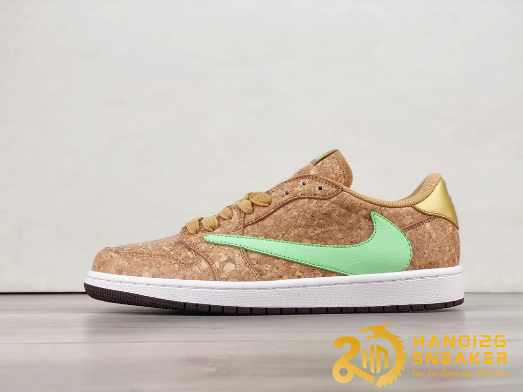 Giày Jordan 1 Low Travis Scott Natural Yellow