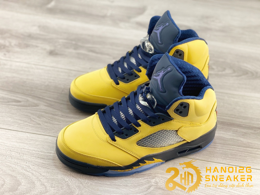 Giày Jordan 5 Retro Michigan 2019 (1)