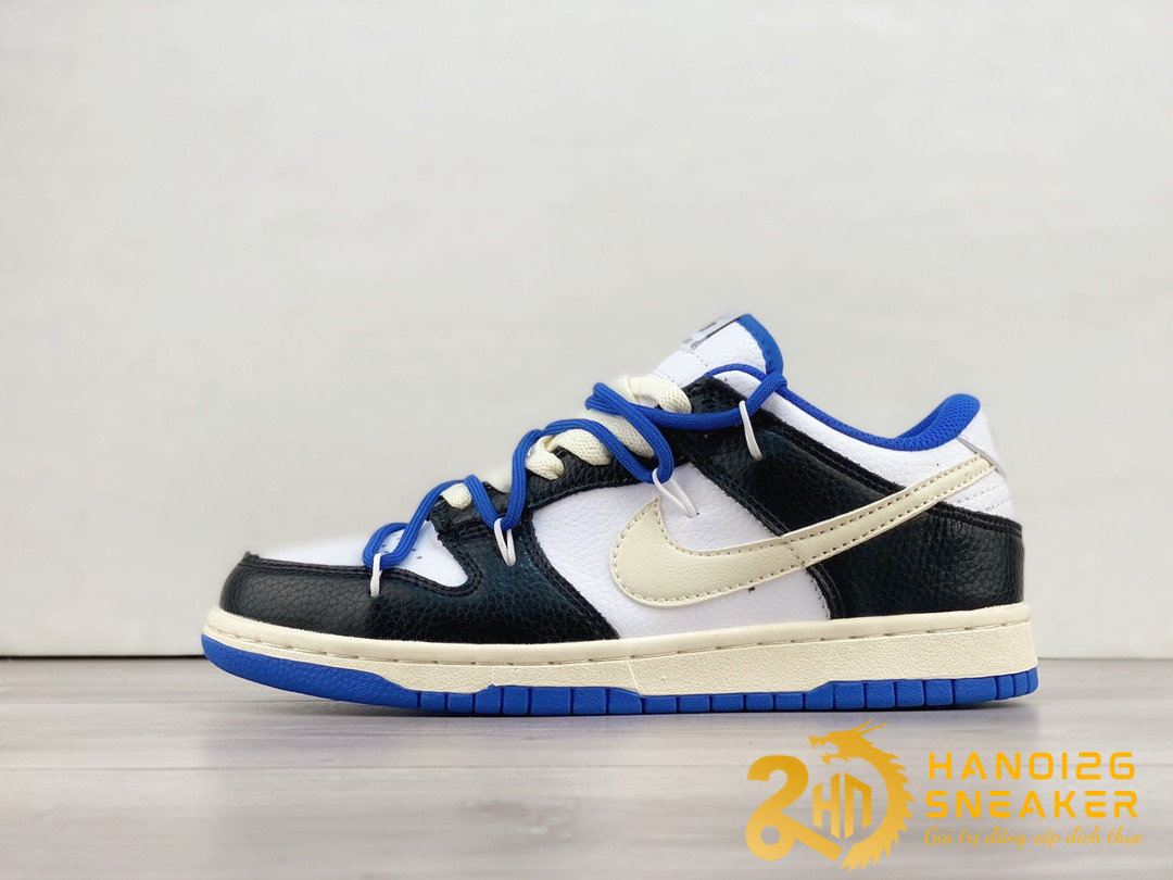 Giày Nike Dunk Low White Black Royal