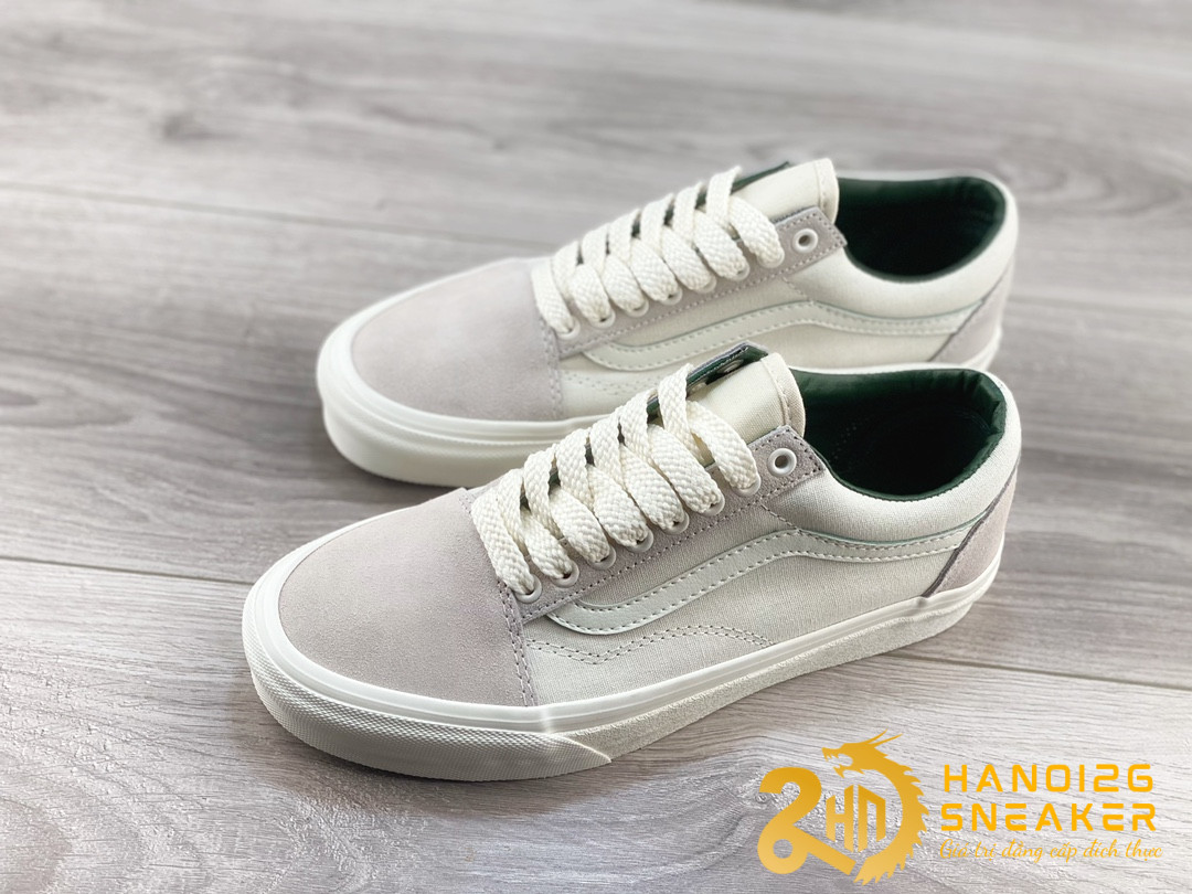 Giày Vans Old Skool Clean Fit White (1)