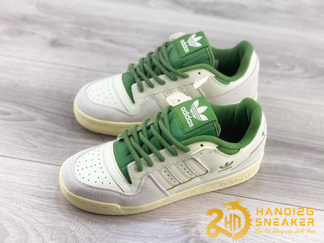 Giày Adidas Forum 84 Low Off White Green FZ6269 (1)