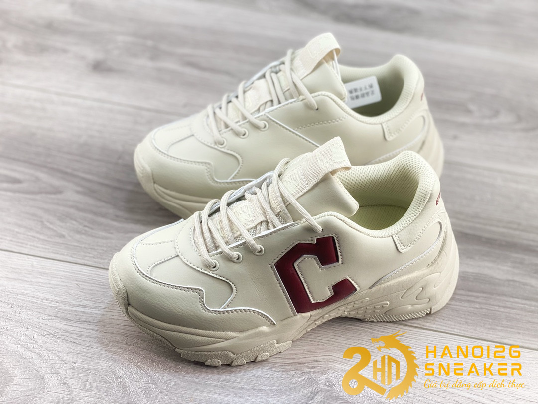 Giày MLB Big Ball Chunky Beige Red (1)